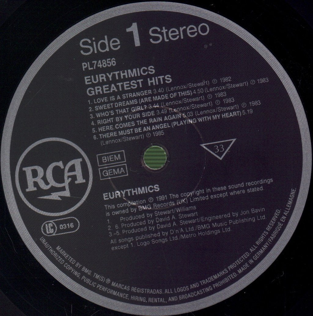 Eurythmics - Greatest Hits - Lp