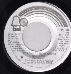 Partridge Family - It's One Of Those Nights - 7 Inch