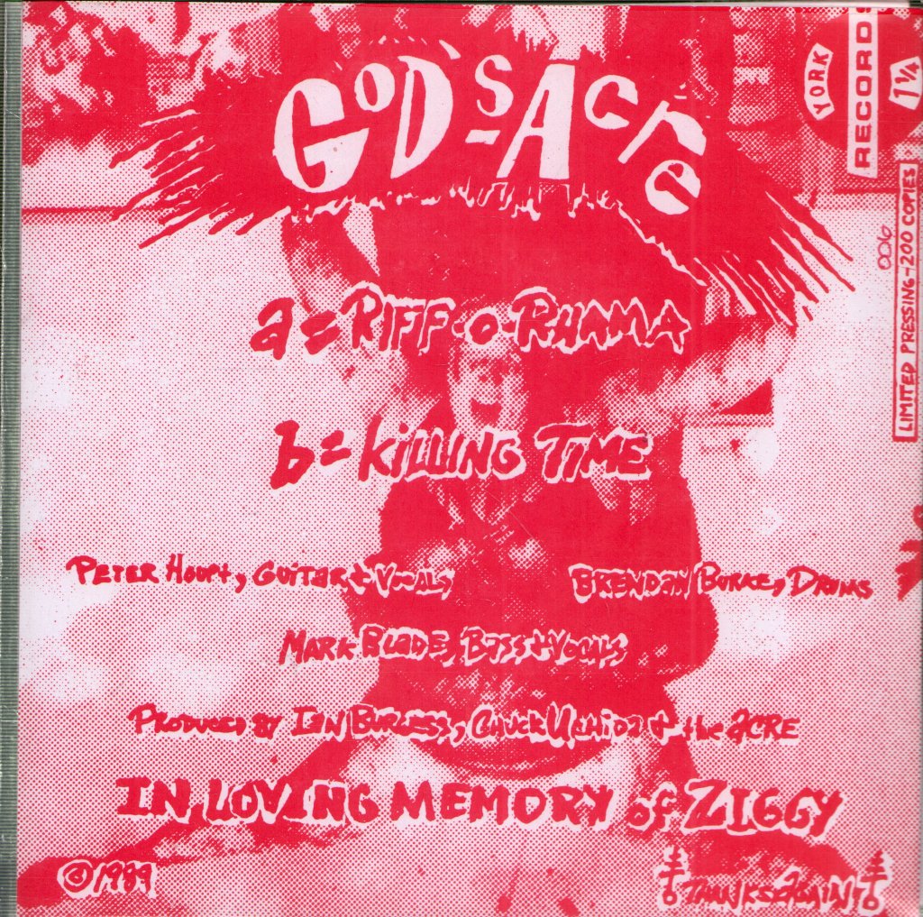 God's Acre - Riff-O-Rhama / Killing Time - 7 Inch
