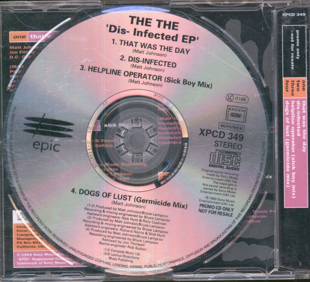 The The - Disinfected EP - Cd