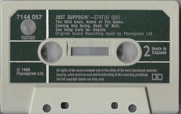 Status Quo - Just Supposin'... - Cassette
