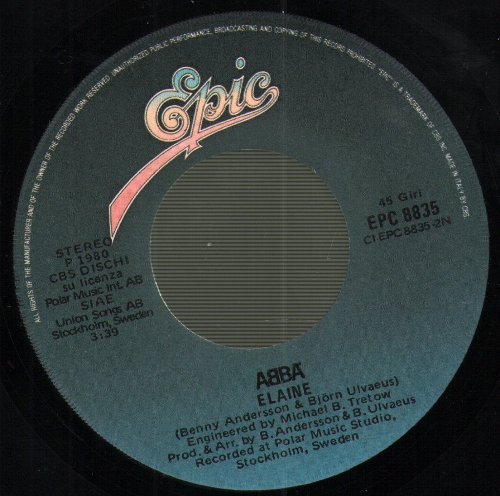 ABBA - Winner Takes It All / Elaine - 7 Inch