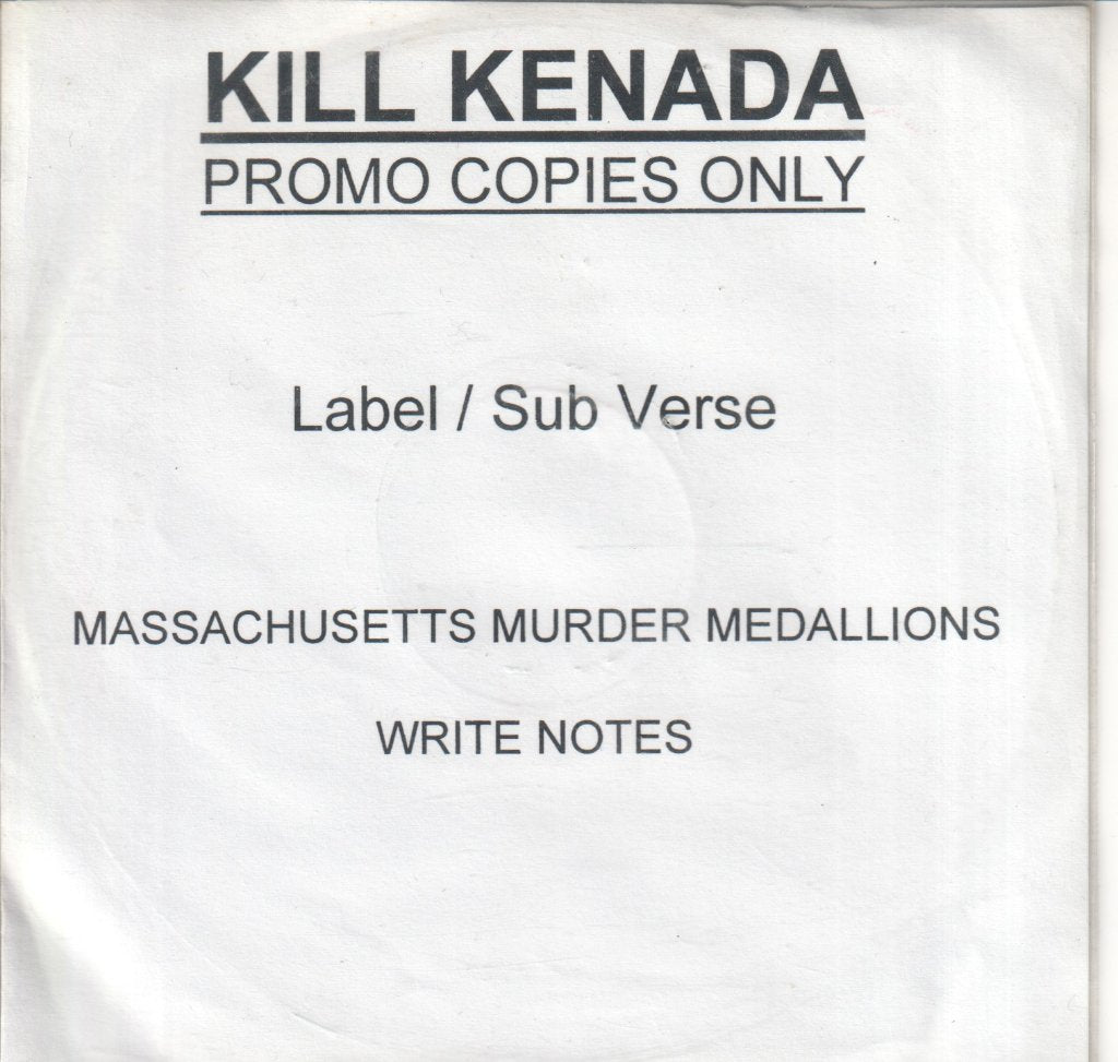 Kill Kenada - Massachusetts Murder Medallions - Cdr
