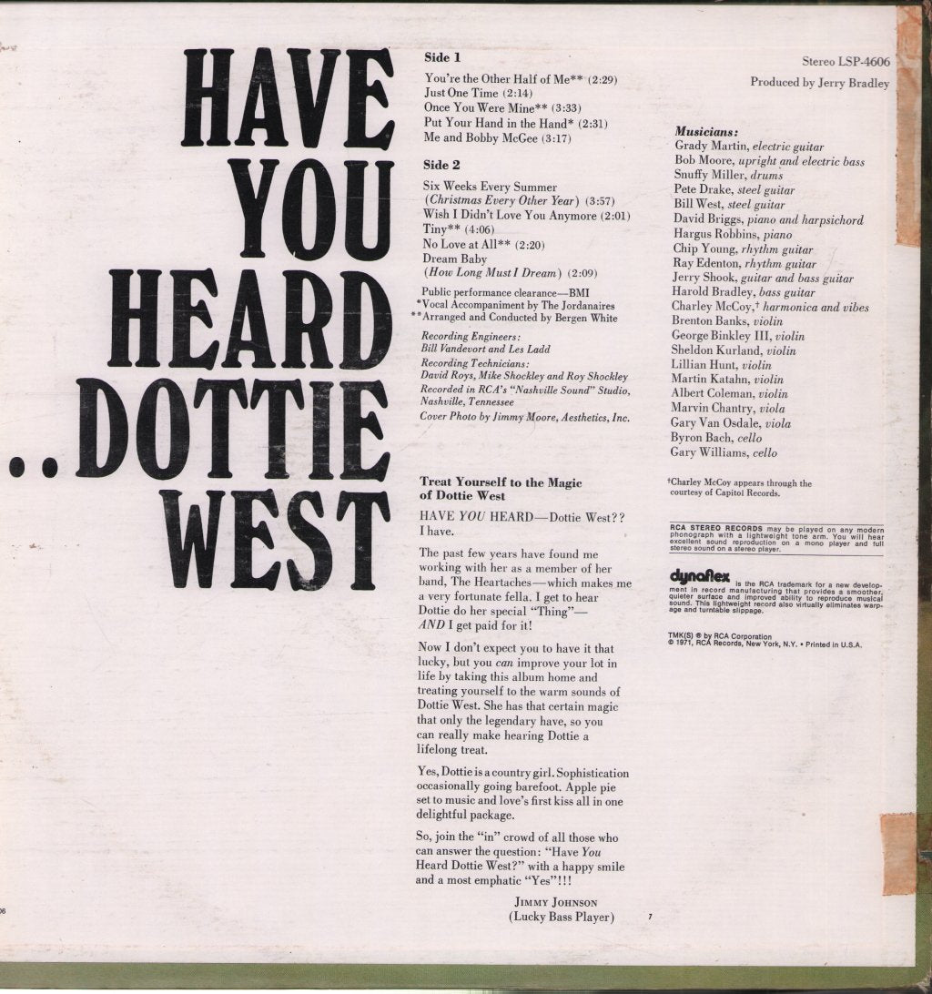 Dottie West - Have You Heard...Dottie West - Lp
