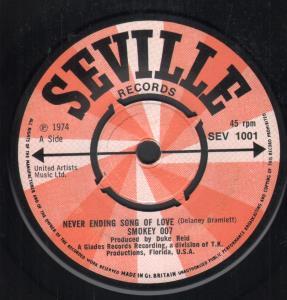 Smokey 007 - Never Ending Song Of Love - 7 Inch