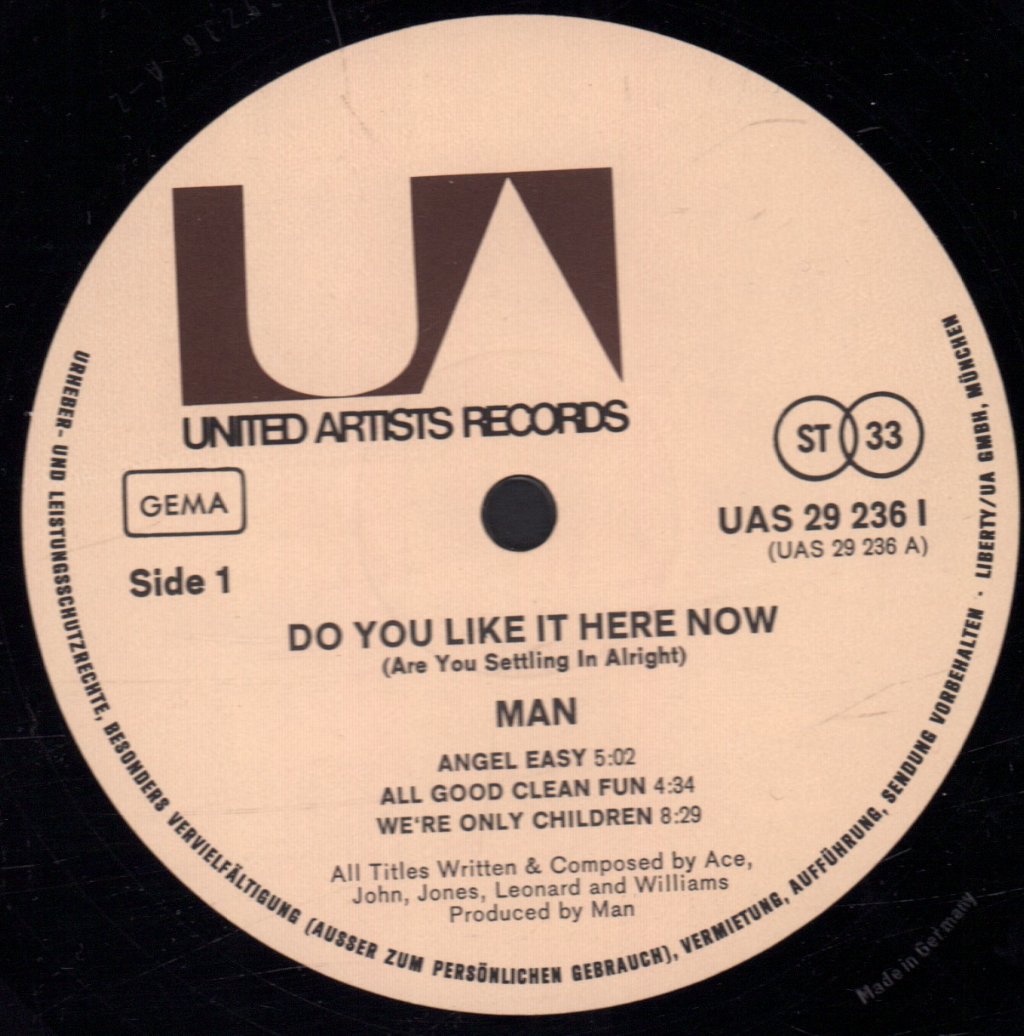 Man - Do You Like It Here Now (Are You Settling In Alright) - Lp
