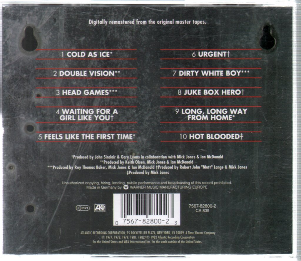 Foreigner - Records - Cd