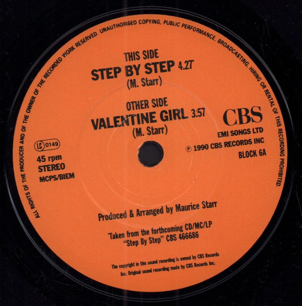New Kids On The Block - Step By Step - 7 Inch