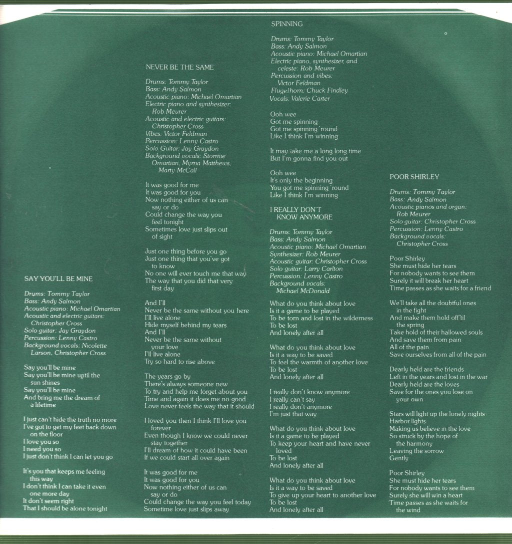 Christopher Cross - Christopher Cross - Lp