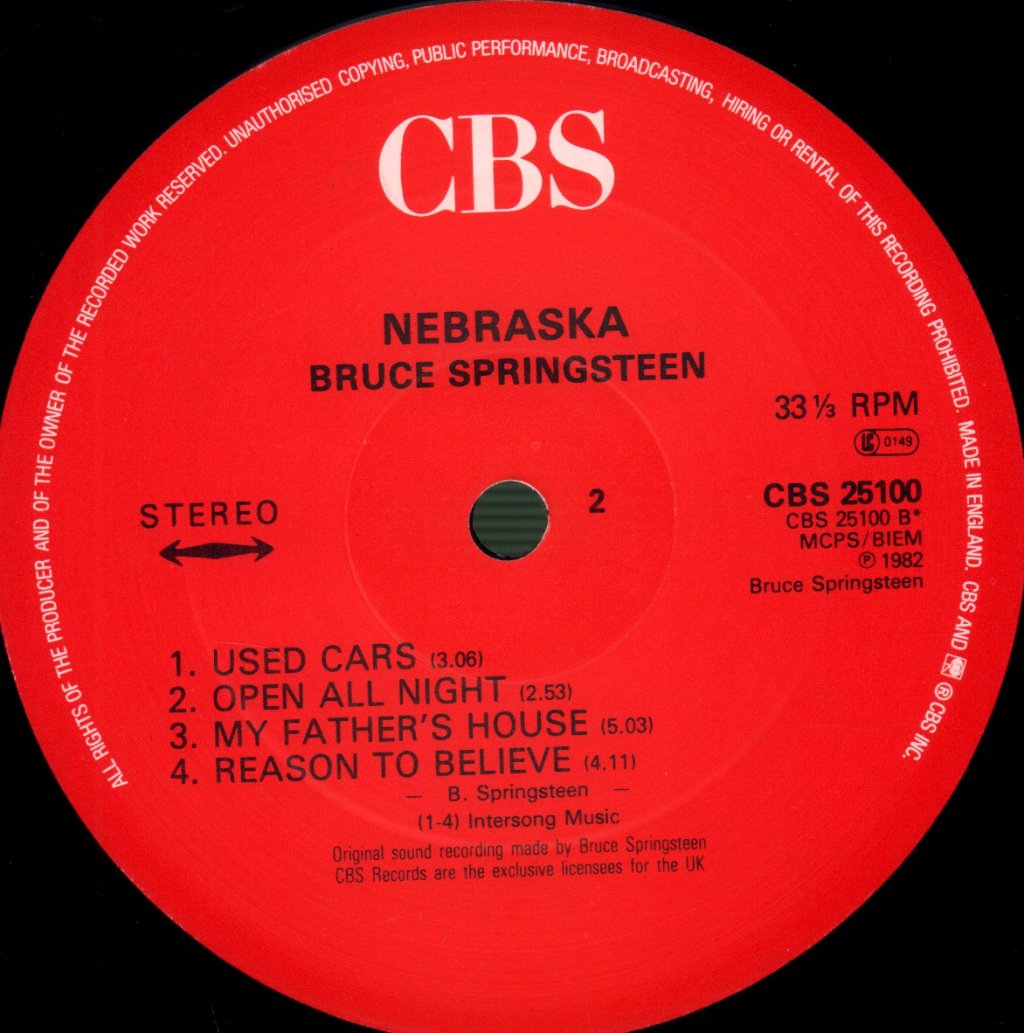 Bruce Springsteen - Nebraska - Lp