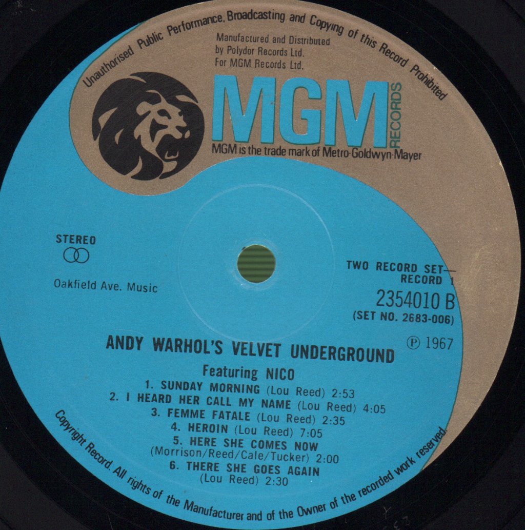 Velvet Underground - Andy Warhol's Velvet Underground Featuring Nico - Double Lp