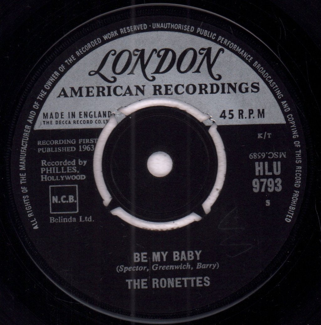 Ronettes - Be My Baby - 7 Inch