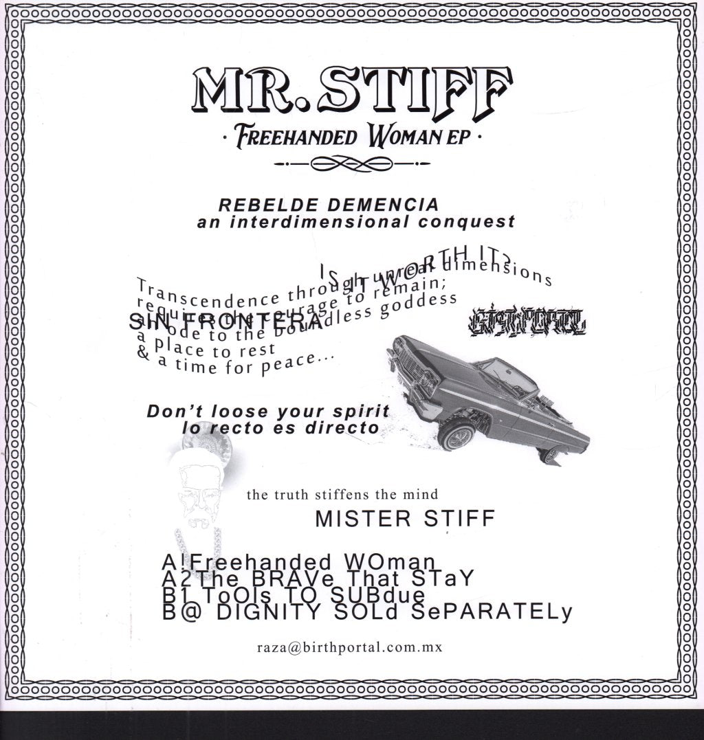 mr. stiff - Freehanded Woman EP - 12 Inch