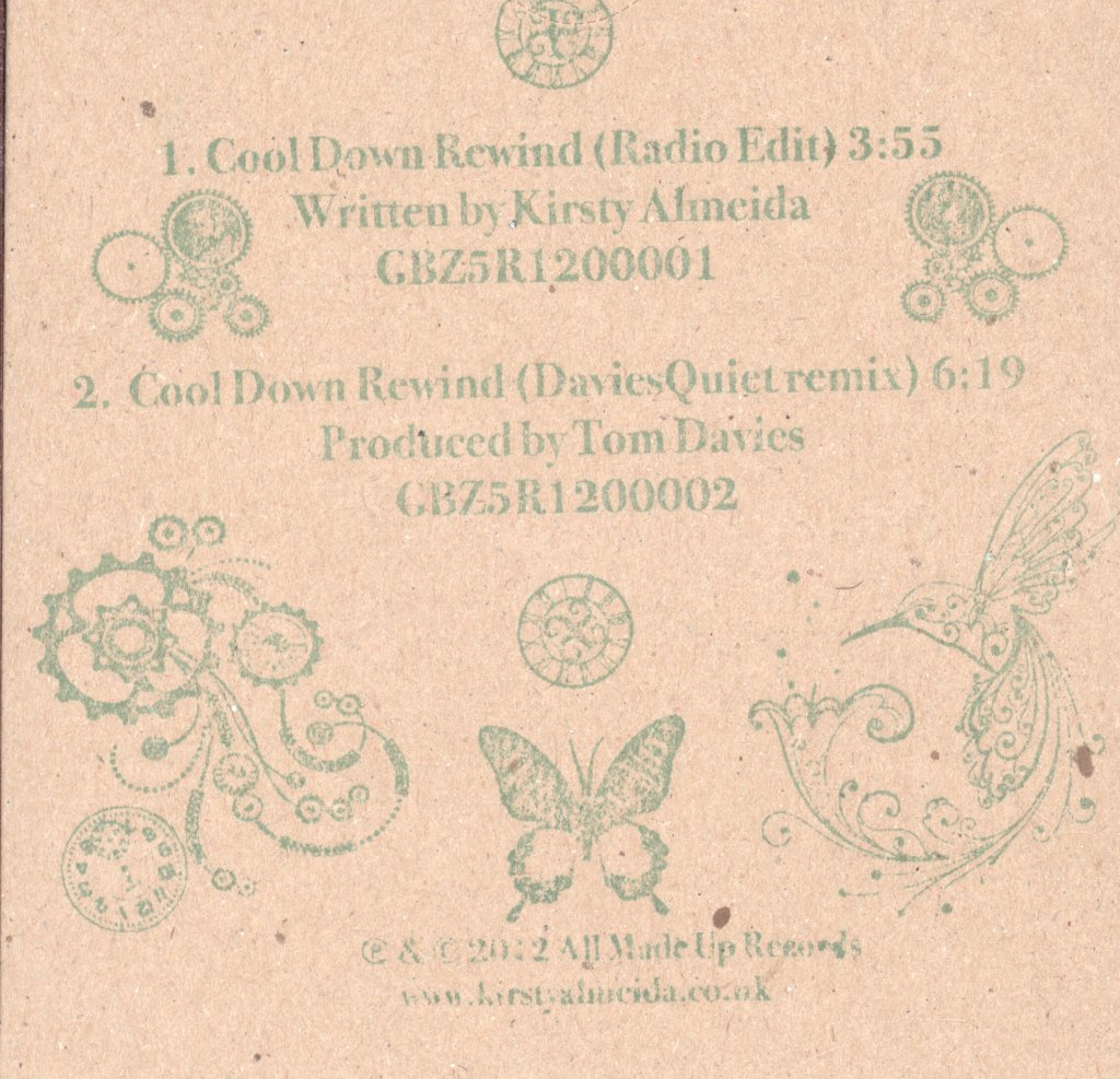 Kirsty Almeida - Cool Down Rewind - Cdr