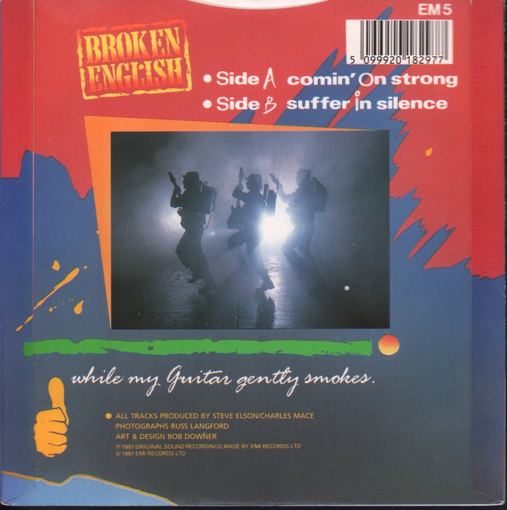 Broken English - Comin' On Strong - 7 Inch