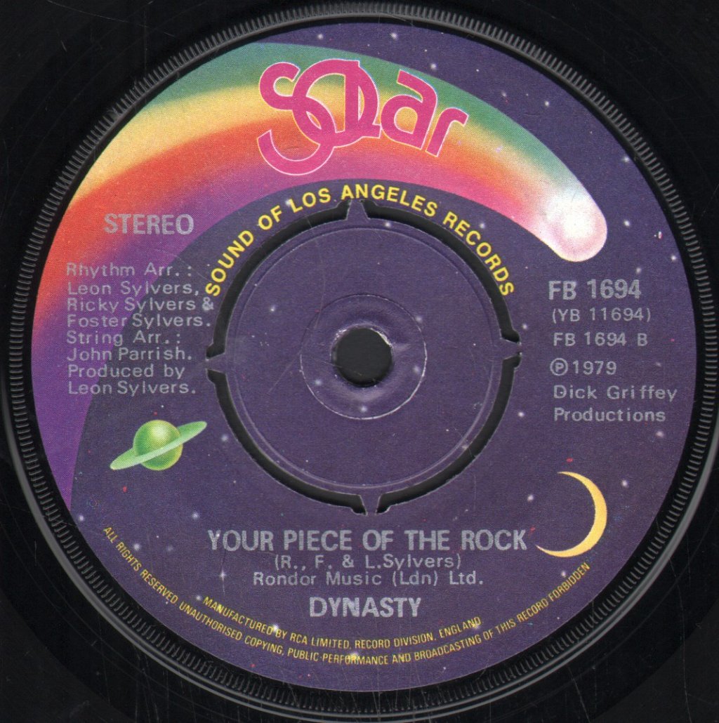 Dynasty - Your Piece Of The Rock - 7 Inch