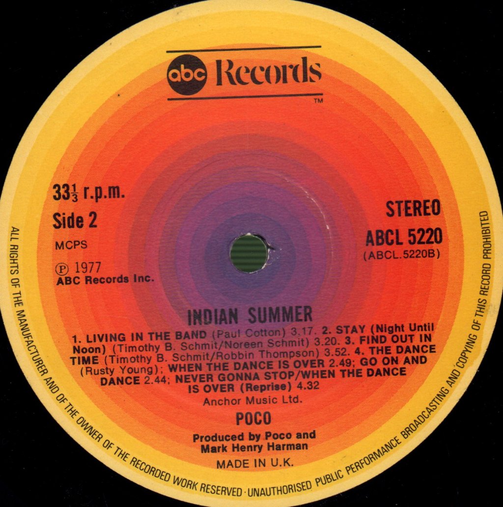 Poco - Indian Summer - Lp