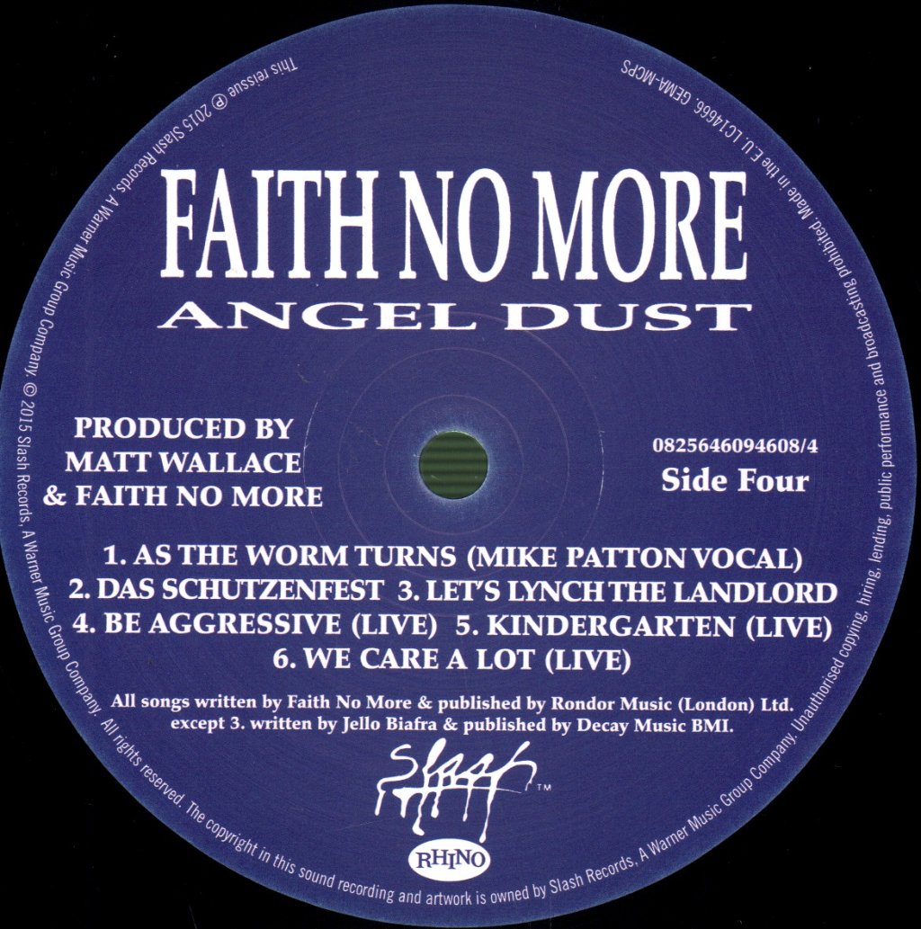 Faith No More - Angel Dust - Double Lp