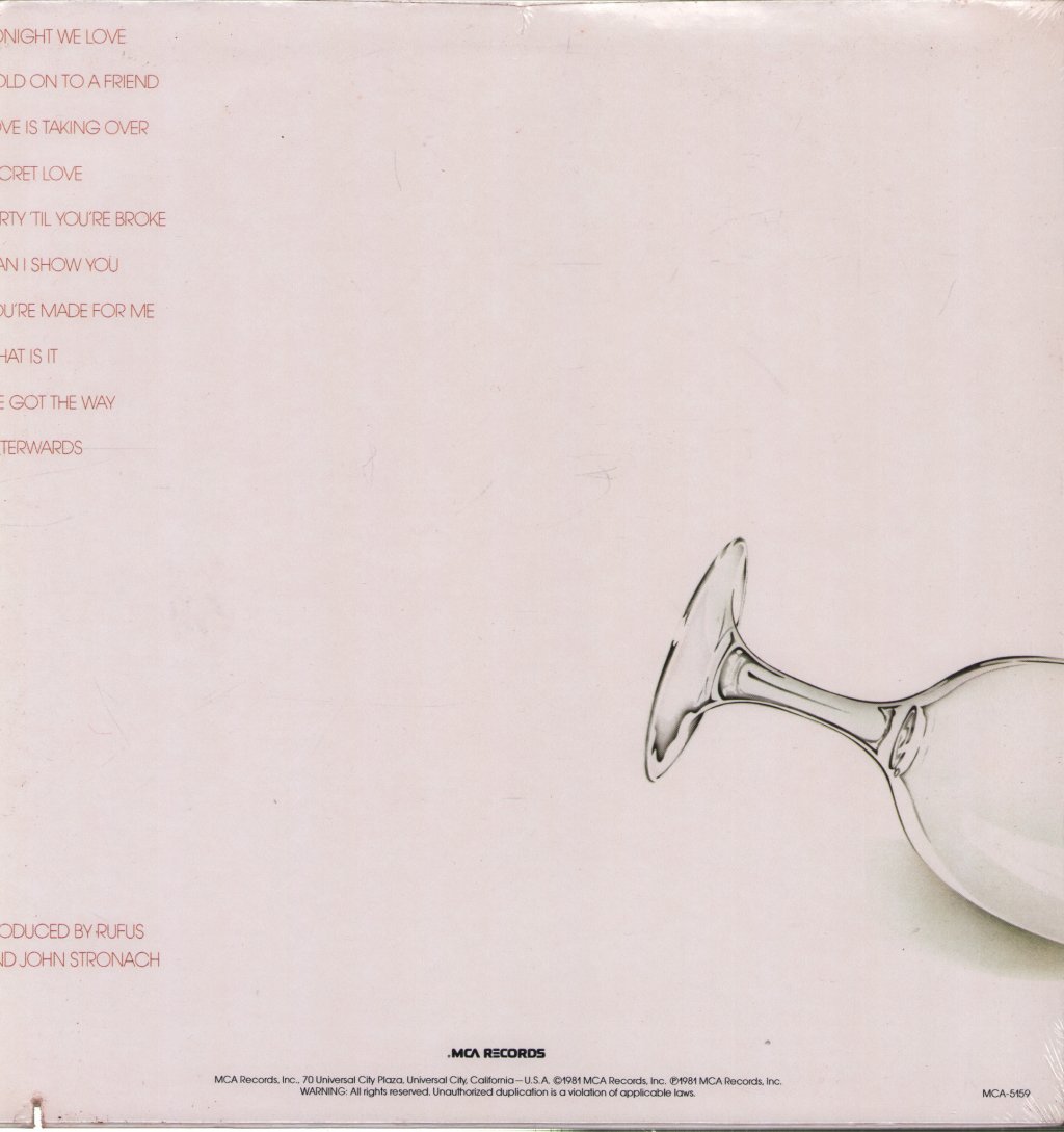 Rufus - Party 'Til Your Broke - Lp