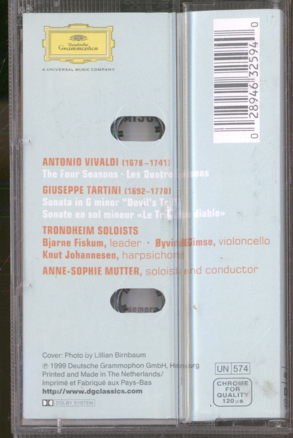 Anne-Sophie Mutter - Vivaldi- Four Seasons - Cassette