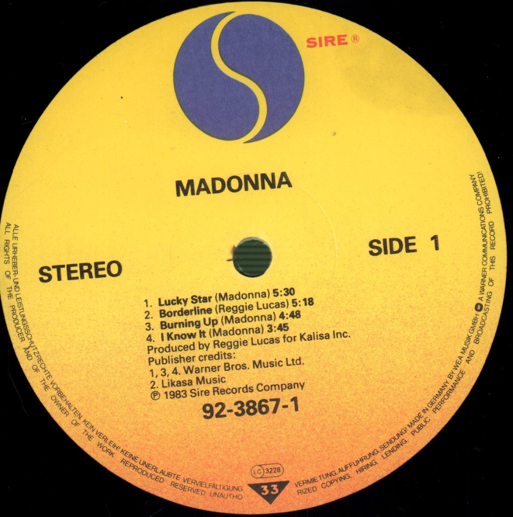 Madonna - First Album - Lp