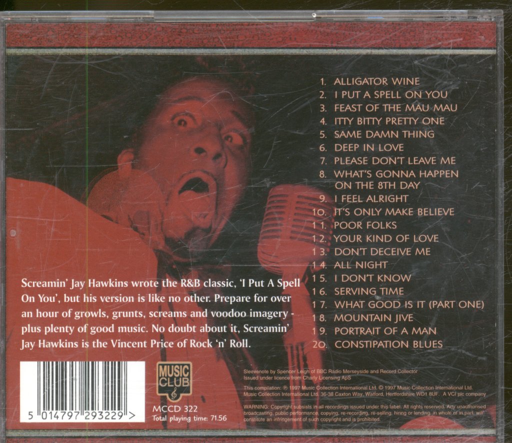 Screamin' Jay Hawkins - Best Of/ Alligator Wine - Cd
