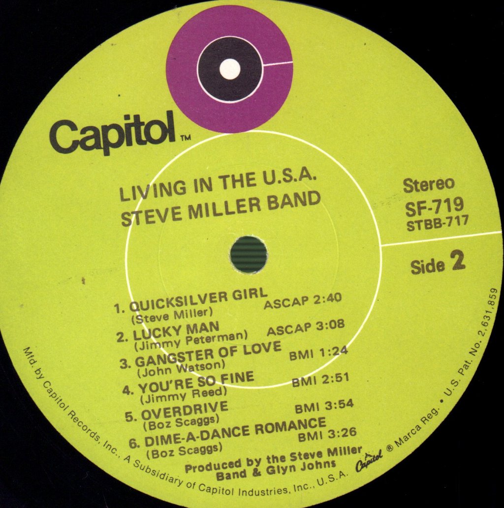 Steve Miller Band - Living In The Usa - Lp