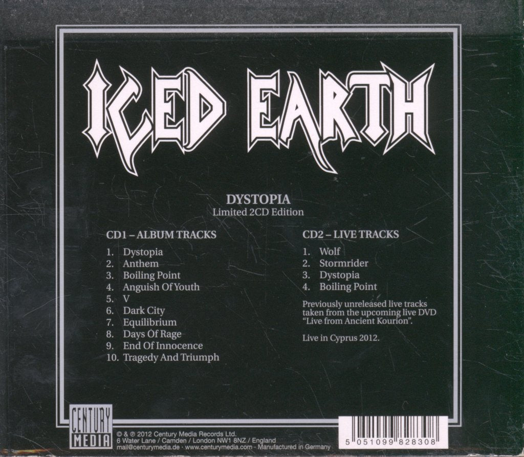 Iced Earth - Dystopia - Double Cd
