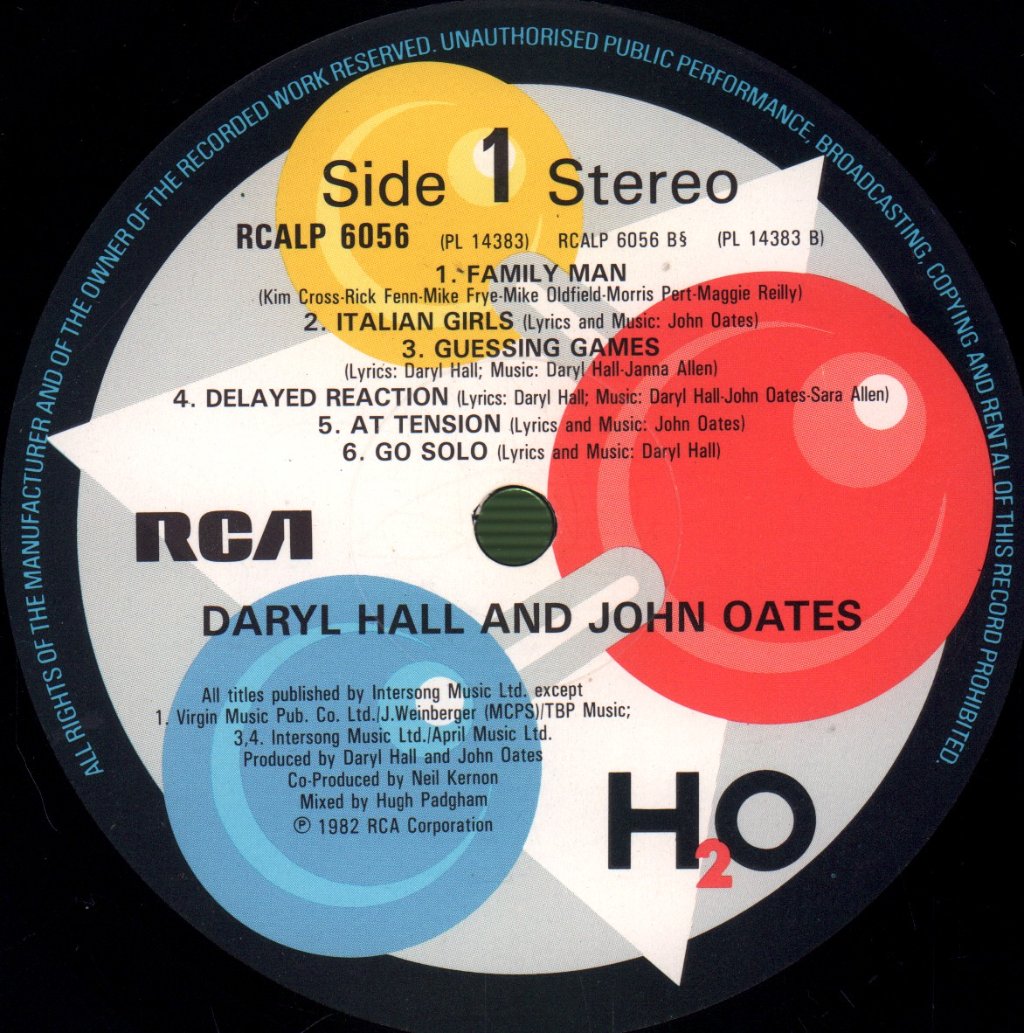 Hall And Oates - H2O - Lp