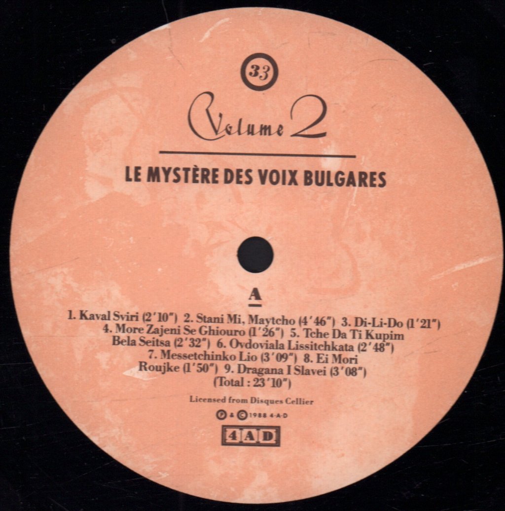 Le Mystere Des Voix Bulgares - Volume 2 - Lp