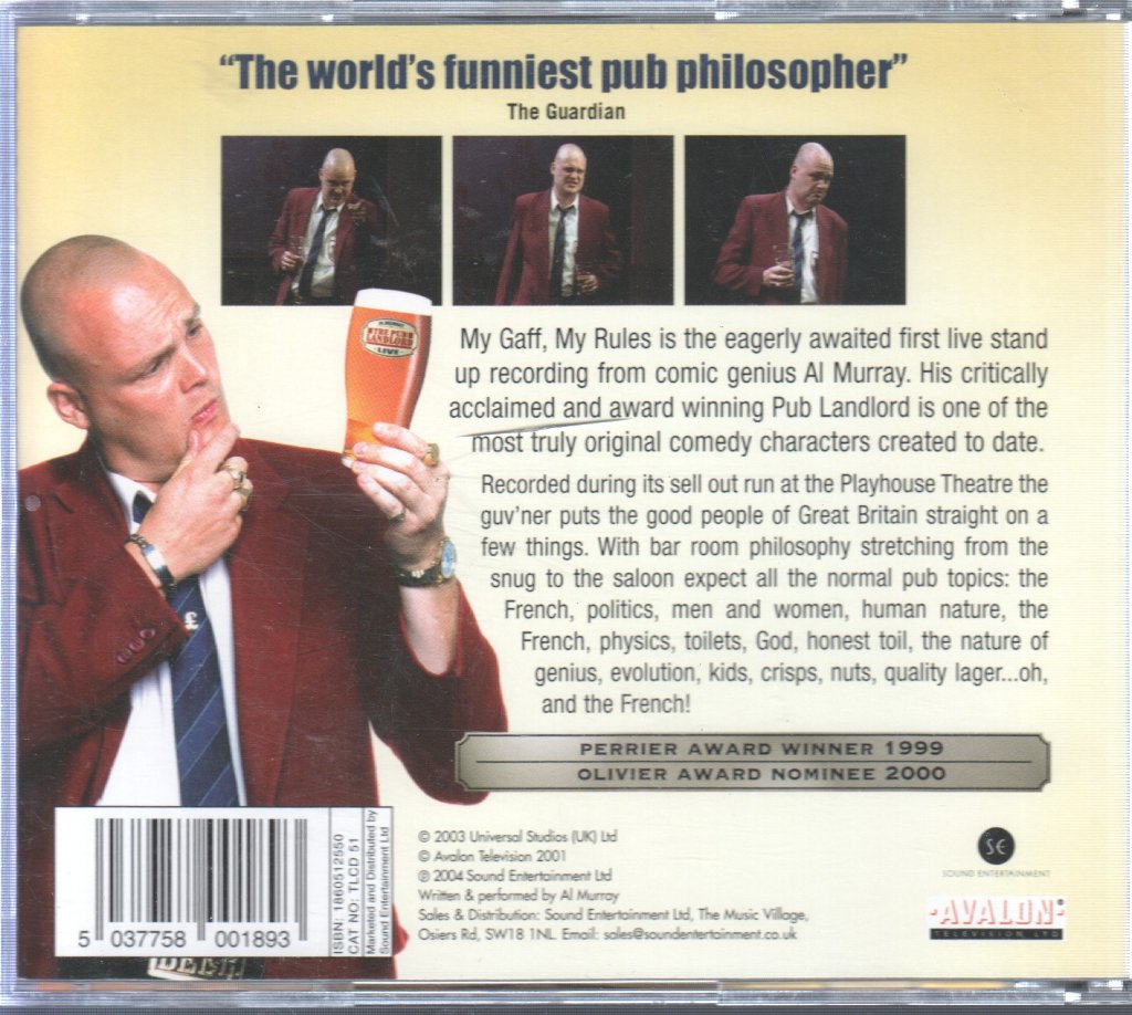 Al Murray - Pub Landlord Live My Gaff My Rules - Cd
