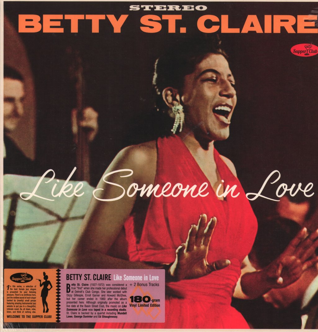 Betty St. Claire - Like Someone In Love - At Basin Street - Lp