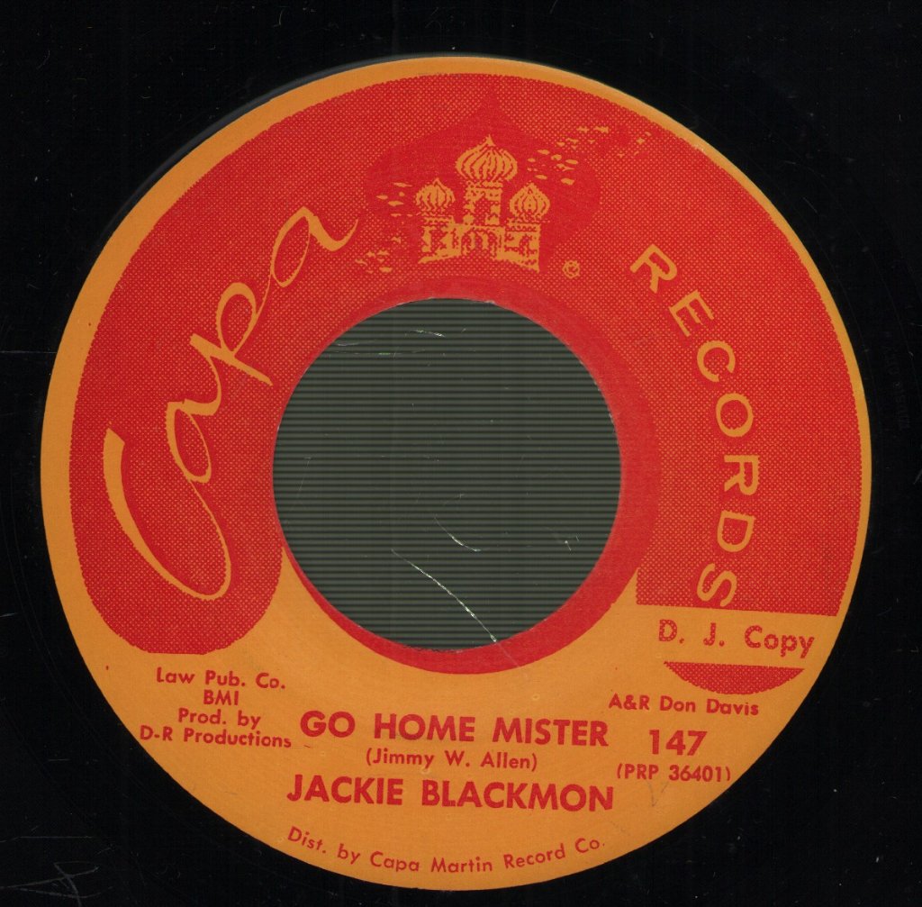 Jack Blackmon - Go Home Mister - 7 Inch
