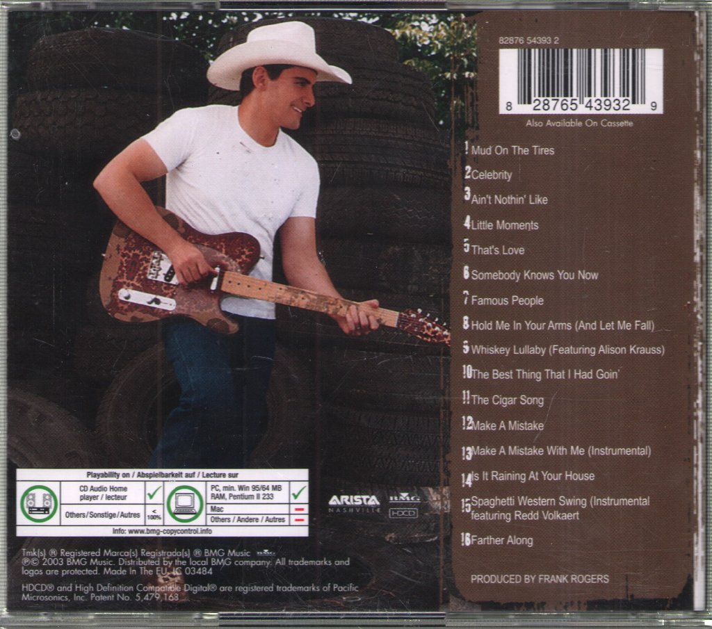 Brad Paisley - Mud On The Tires - Cd