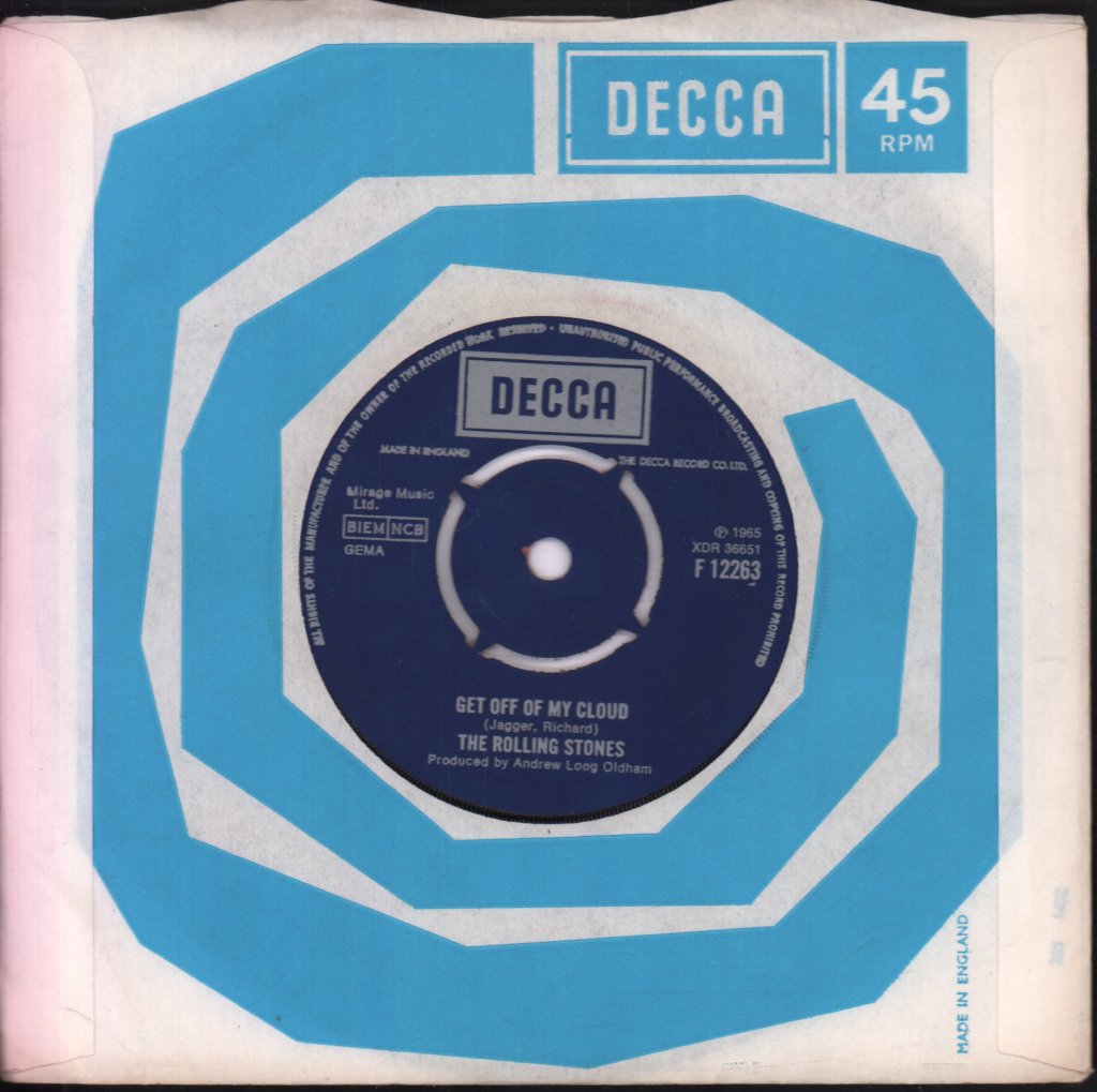 Rolling Stones - Get Off Of My Cloud - 7 Inch