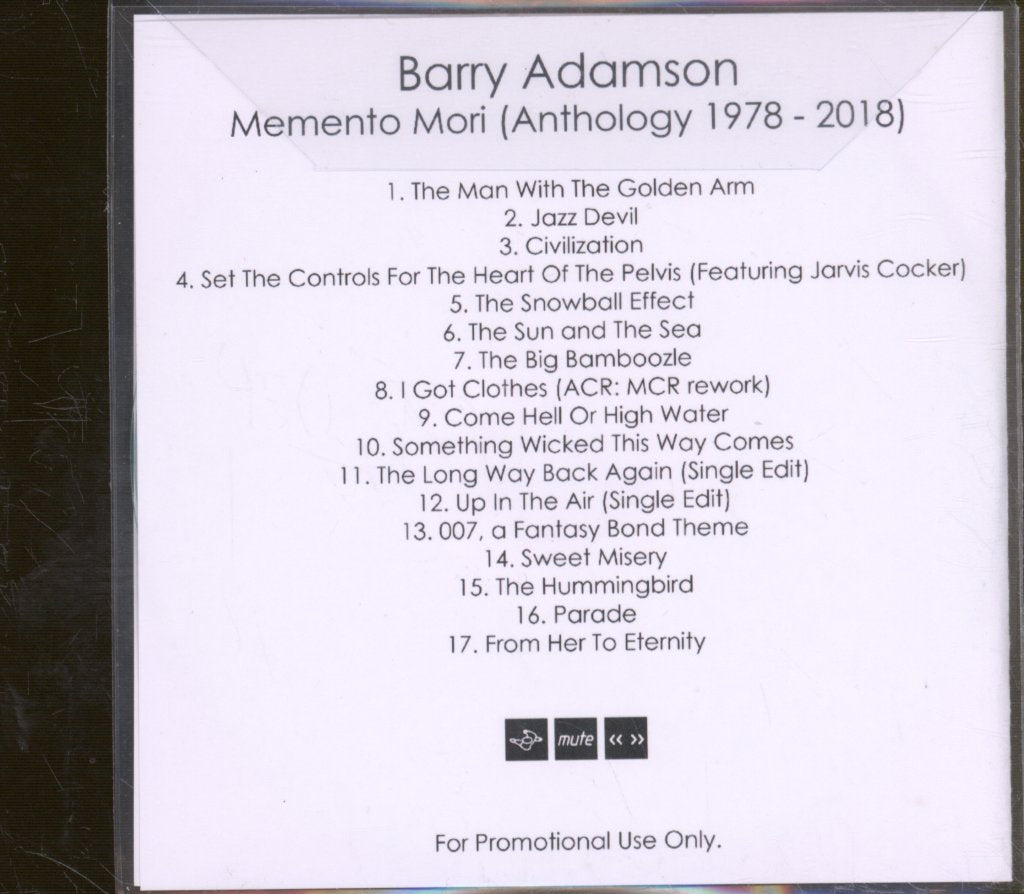 Barry Adamson - Memento Mori - Cdr