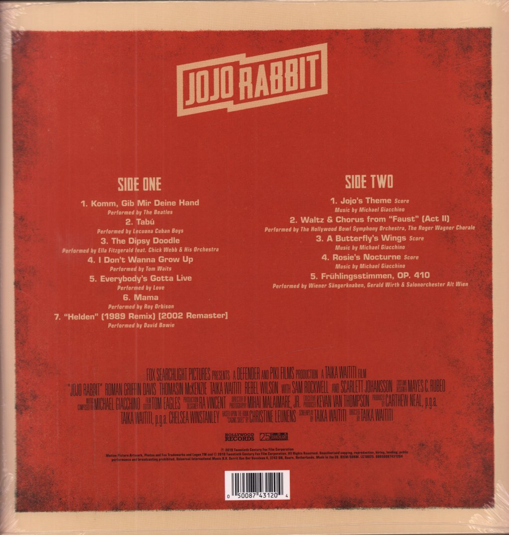 Various Artists - Jojo Rabbit Original Motion Picture Soundtrack - Lp