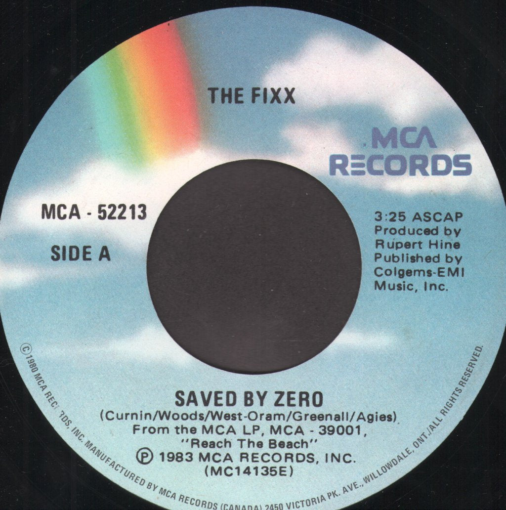 Fixx - Saved By Zero - 7 Inch