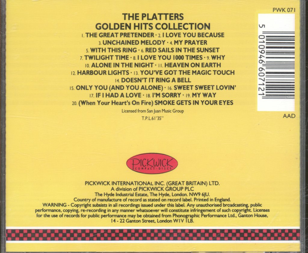 Platters - Golden Hits Collection - Cd