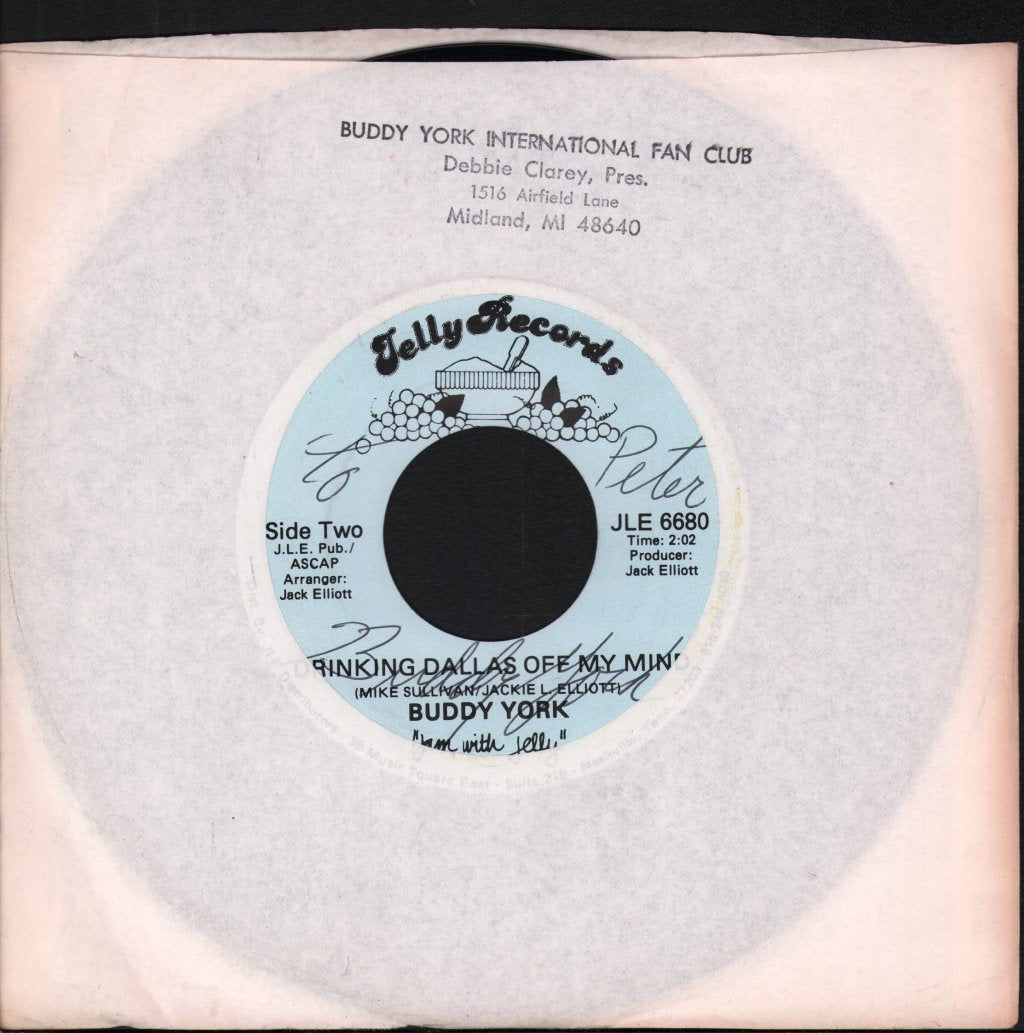 Buddy York - Wanted Man - 7 Inch