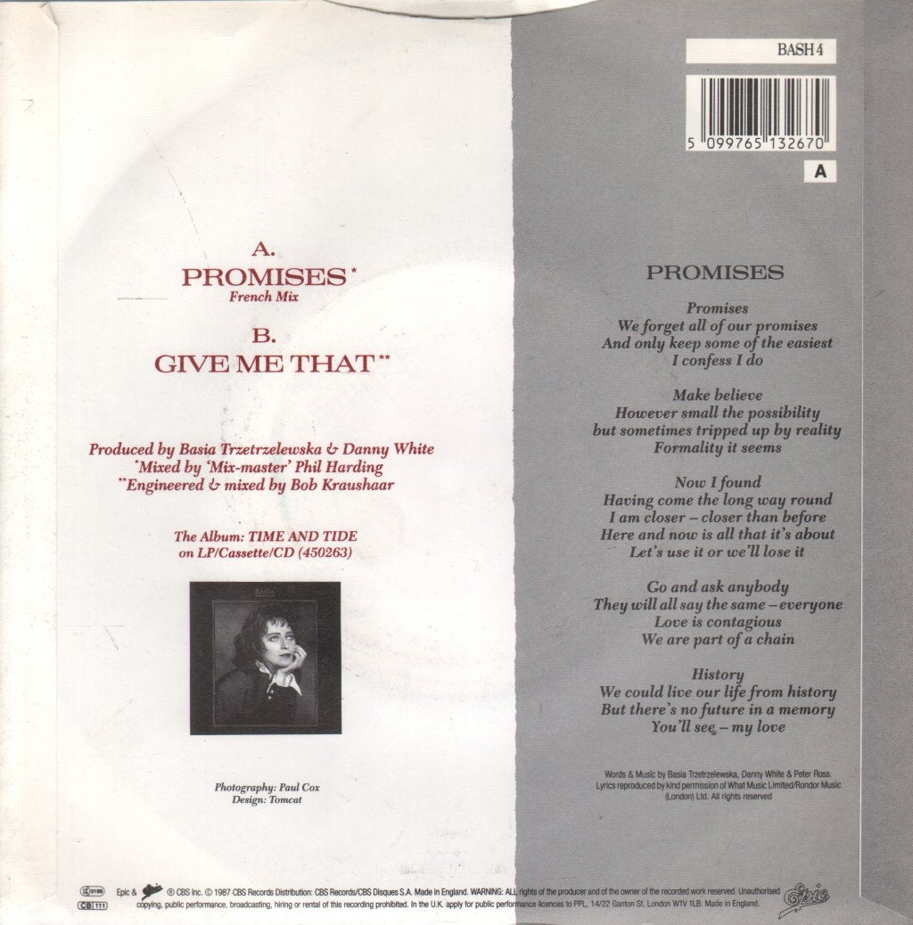 Basia - Promises - 7 Inch