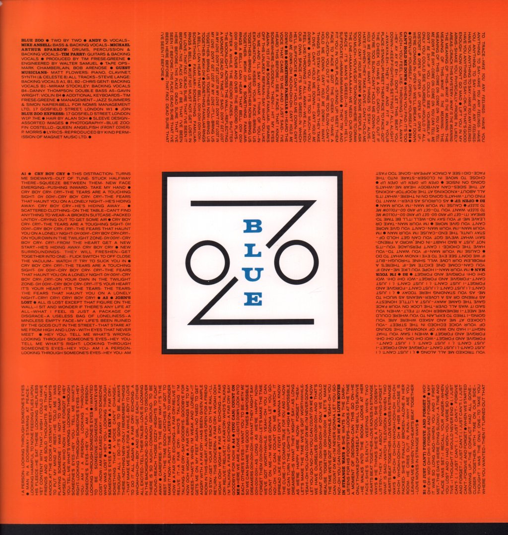 Blue Zoo - Two By Two - Lp