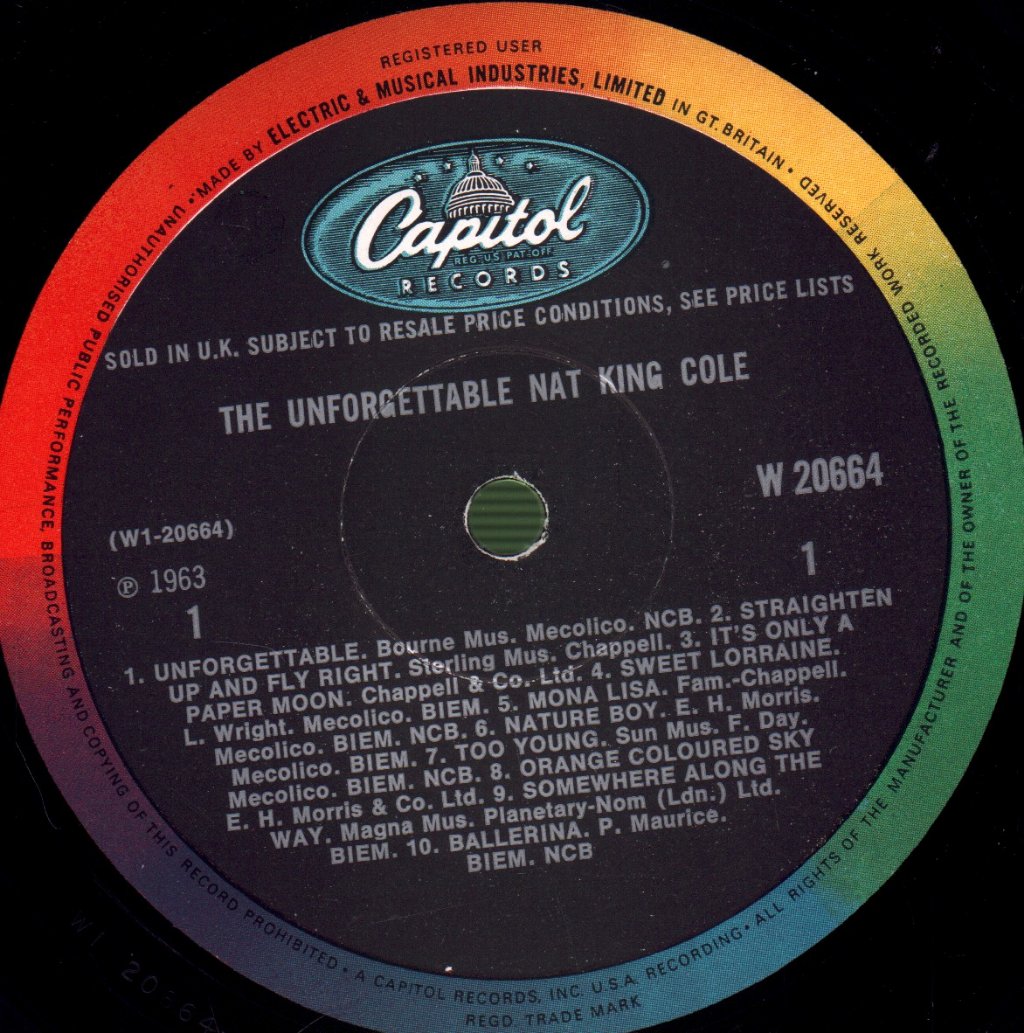 Nat King Cole - Unforgettable Nat King Cole - Lp