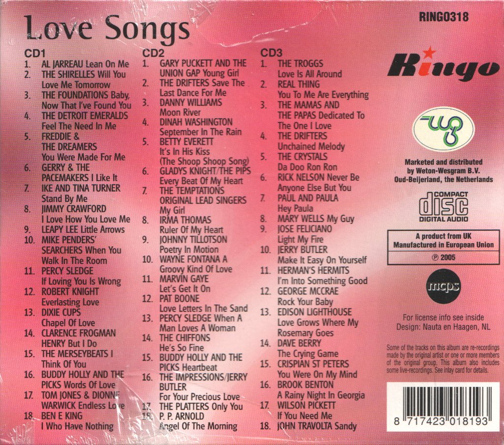 Various Artists - Love Songs - Cd Set