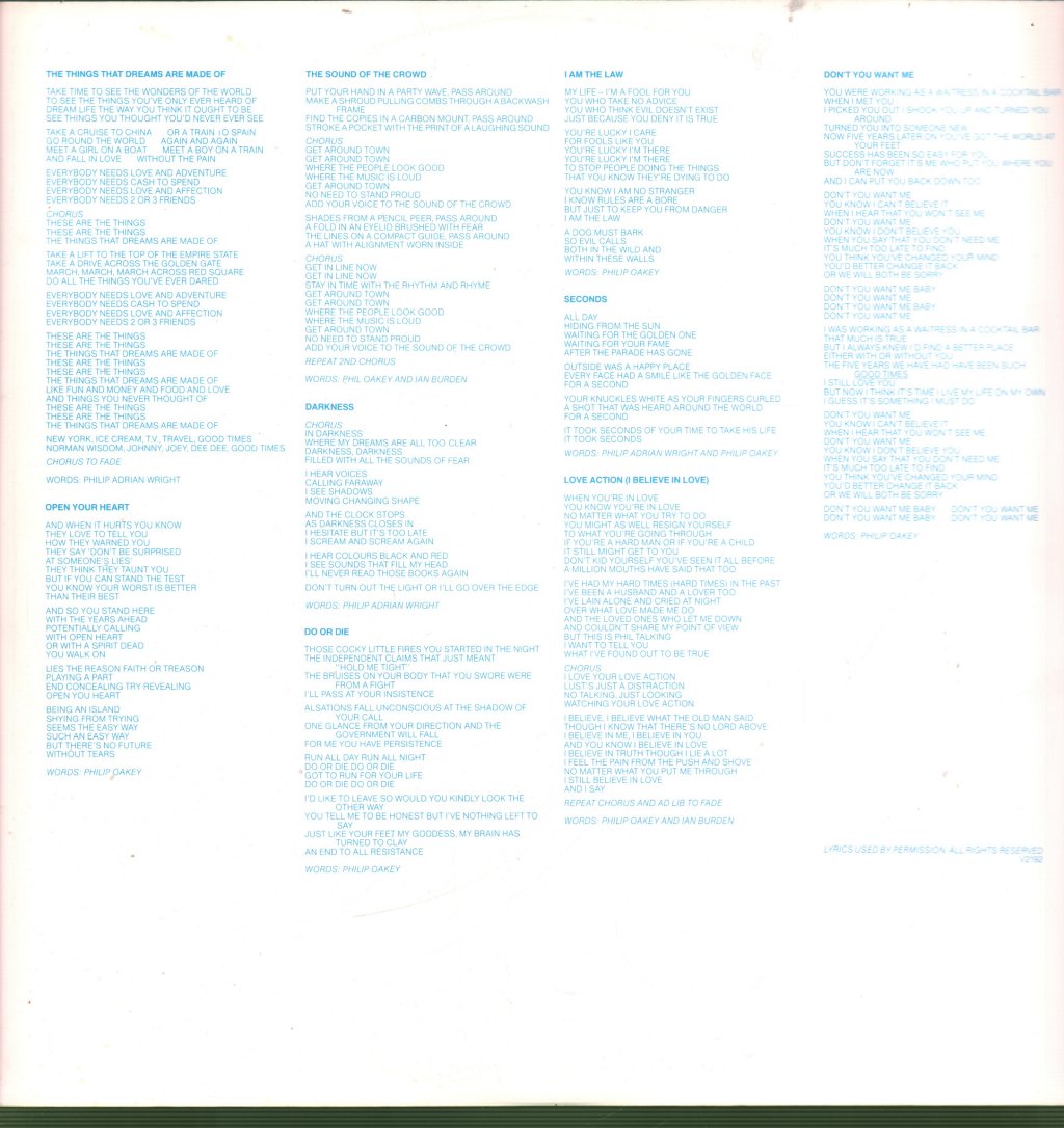 Human League - Dare - Lp
