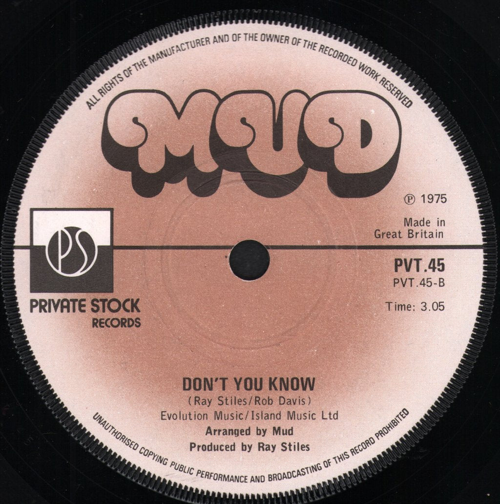 Mud - Show Me You're A Woman - 7 Inch