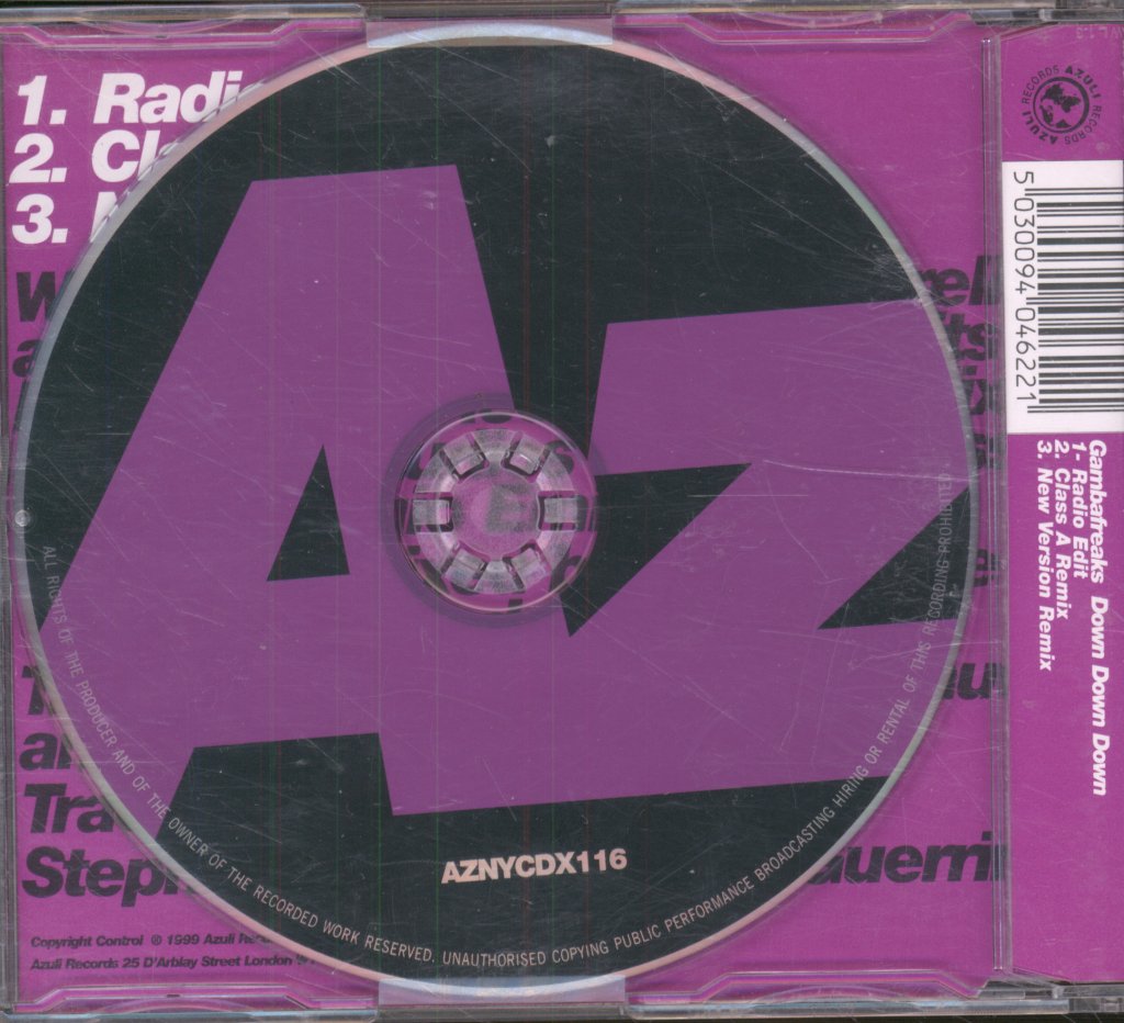Gambafreaks - Down Down Down - Cd