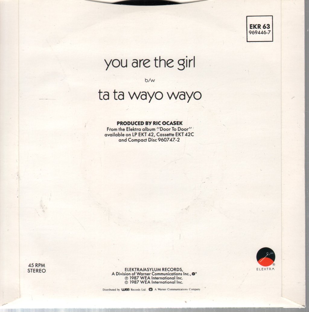 Cars - You Are The Girl - 7 Inch