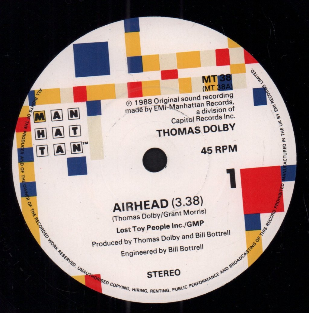 Thomas Dolby - Airhead - 7 Inch