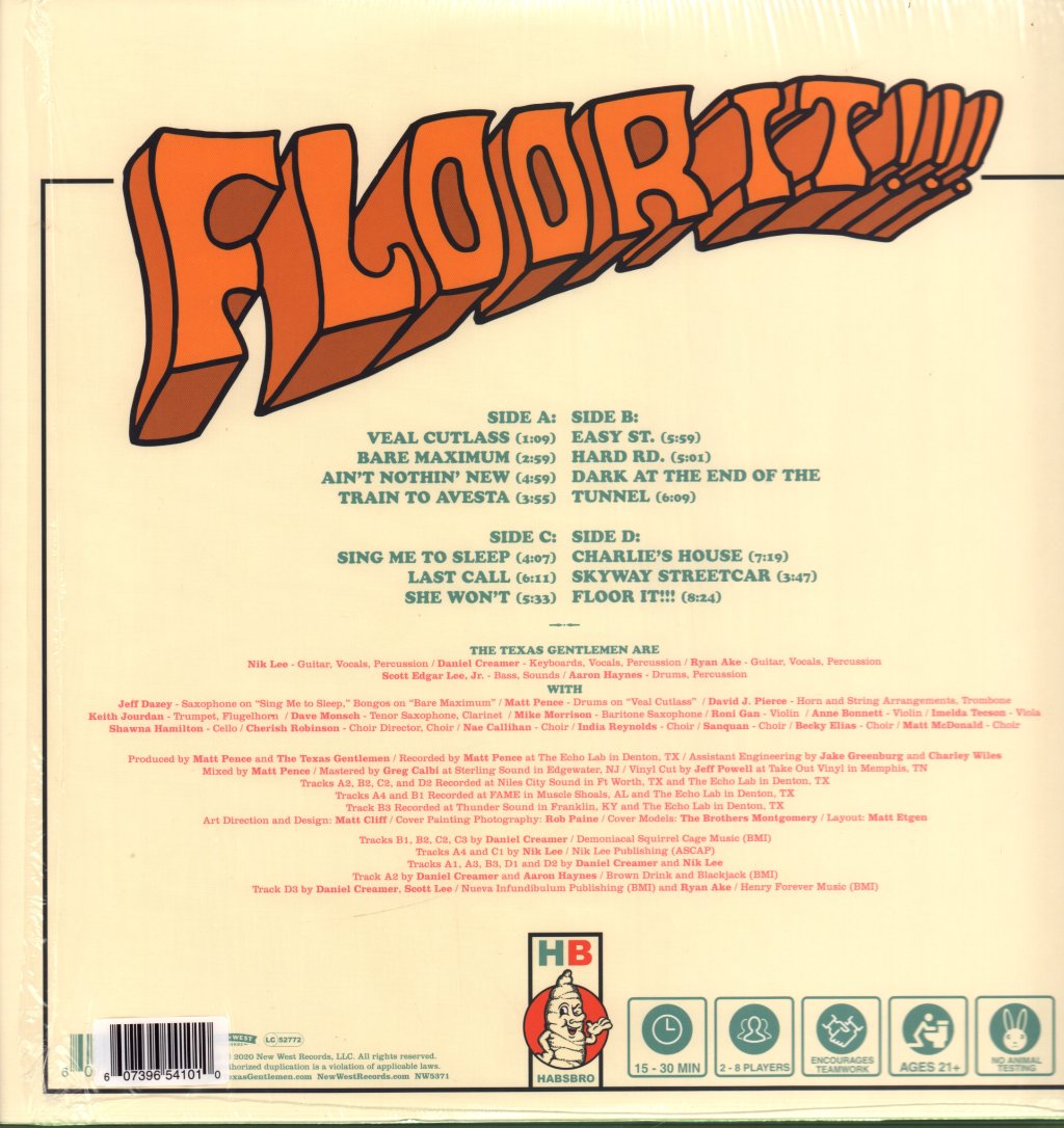 Texas Gentlemen - Floor It!!! - Double Lp